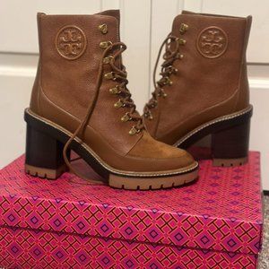 Tory Burch Miller Lug Boot--Tan (Cognac)
